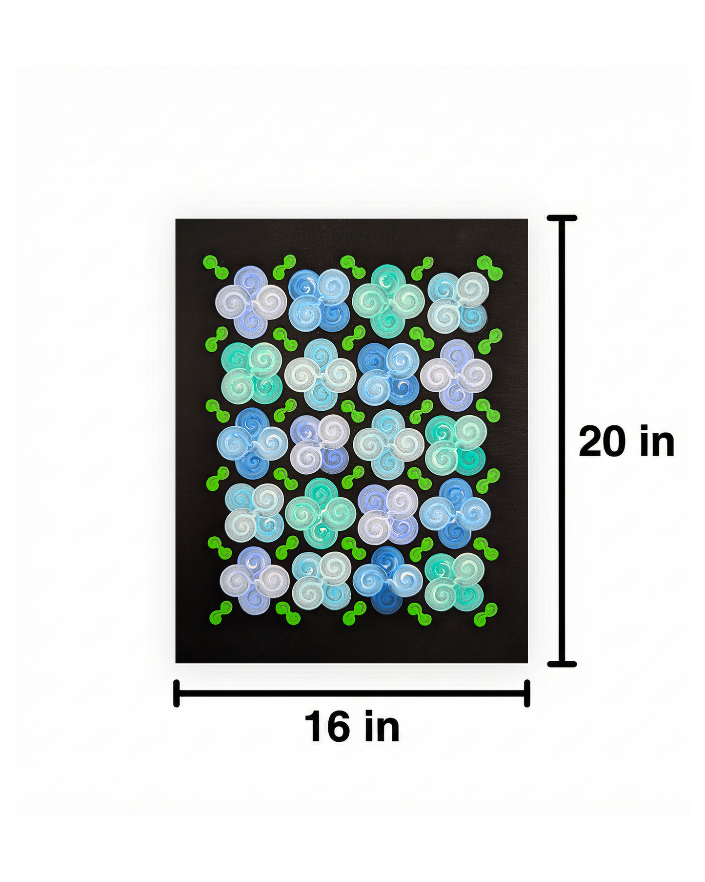 Design #13 - Floral - Blue BC