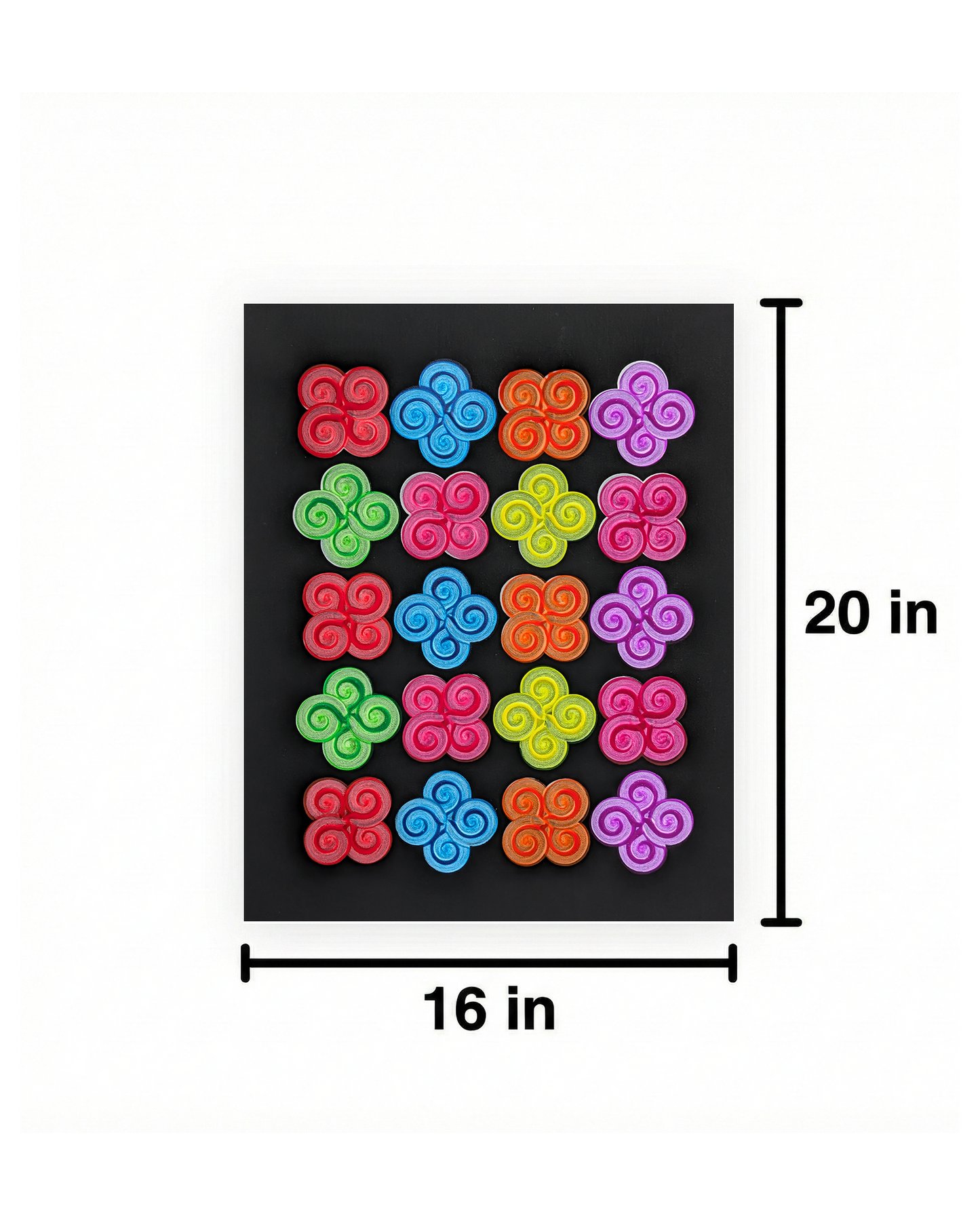 Design #13 - Floral - Fluorescent