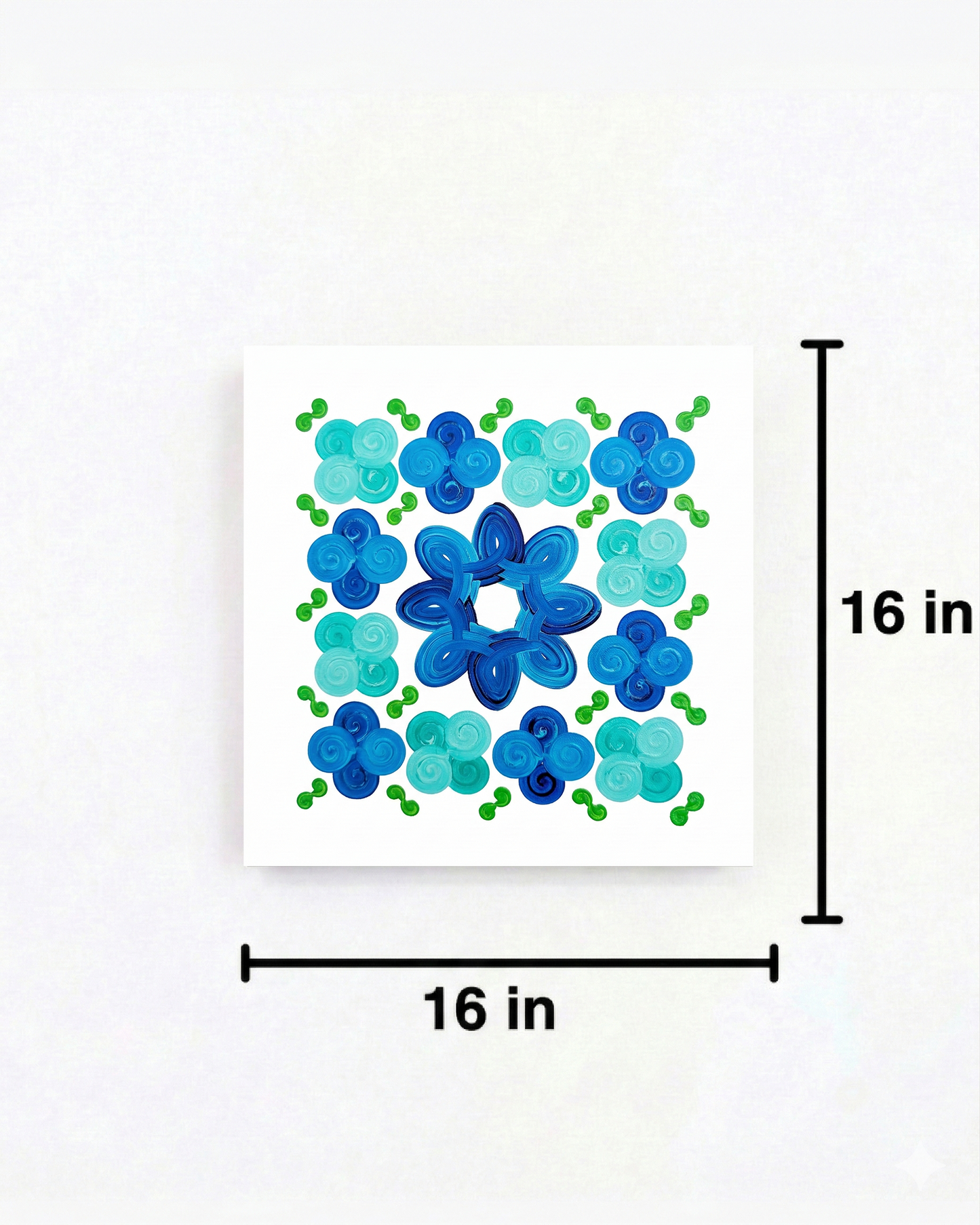 Design #14 - Floral - Blue