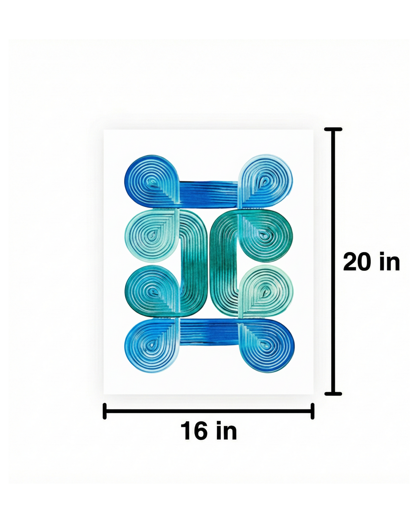 Design #11 - Blue Green White