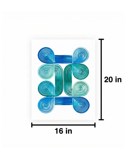Design #11 - Blue Green White