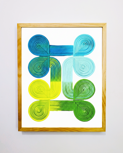 Design #11 - Green Blue
