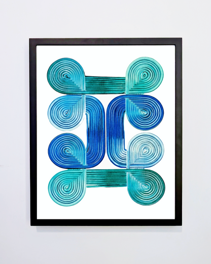 Design #11 - Green Blue White