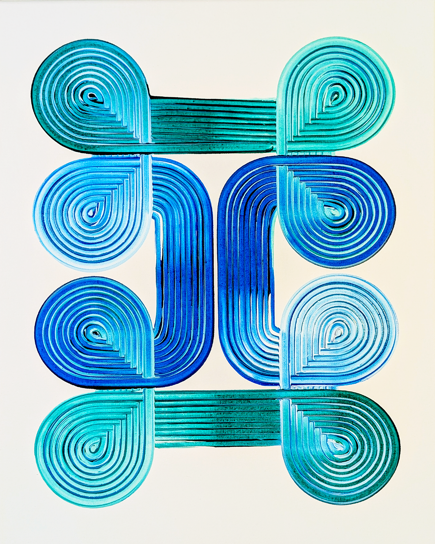 Design #11 - Green Blue White