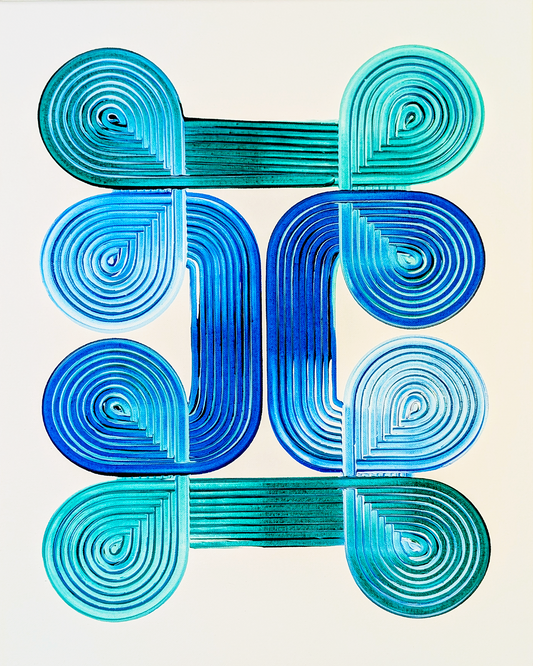 Design #11 - Green Blue White