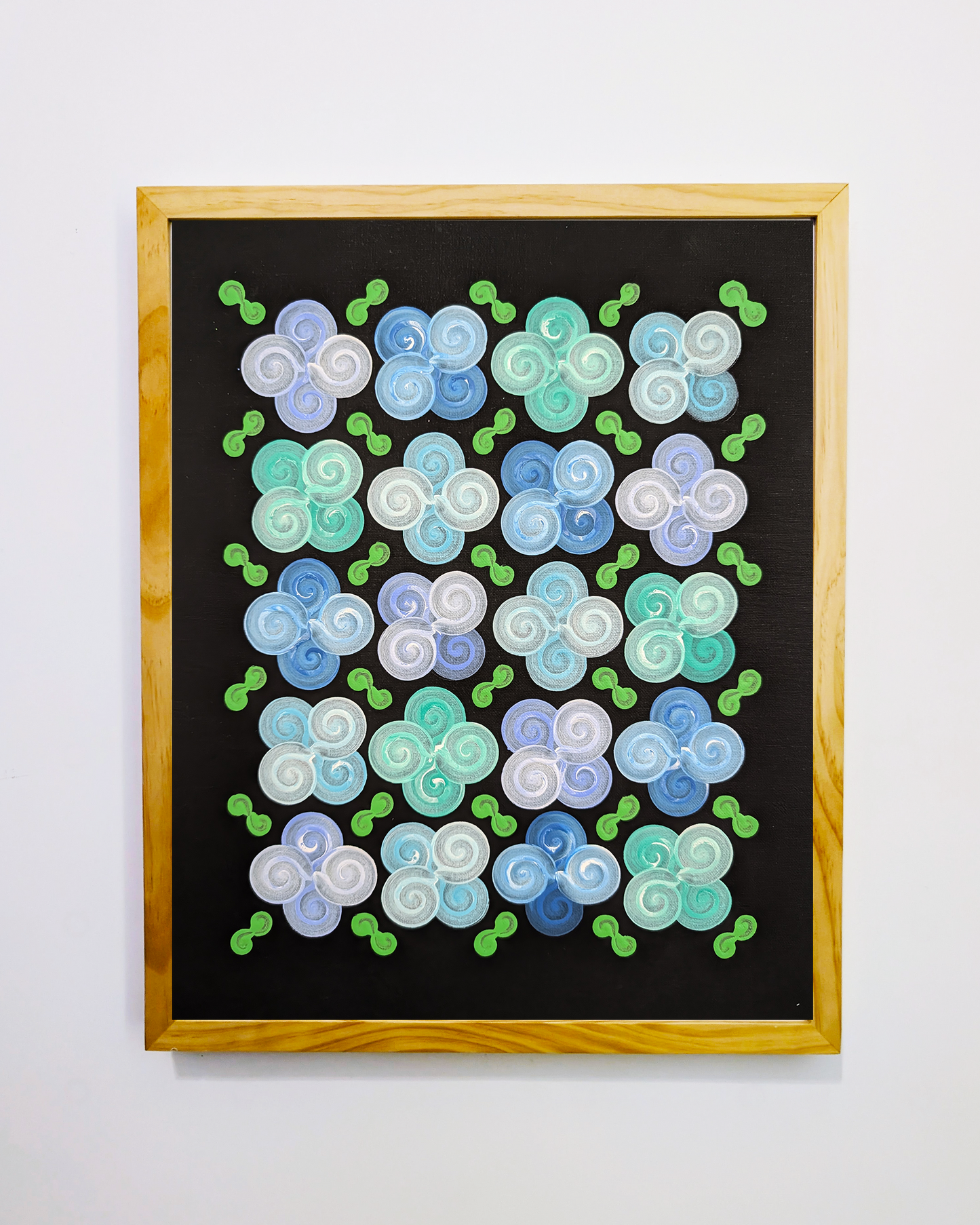 Design #13 - Floral - Blue BC