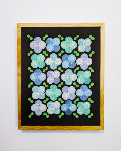Design #13 - Floral - Blue BC