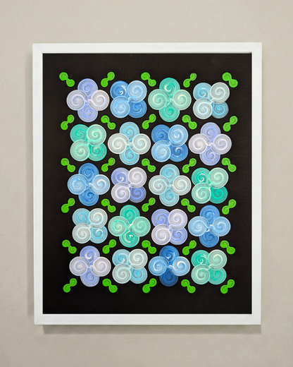 Design #13 - Floral - Blue BC