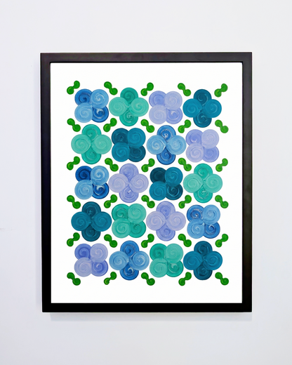 Design #13 - Floral - Blue 1