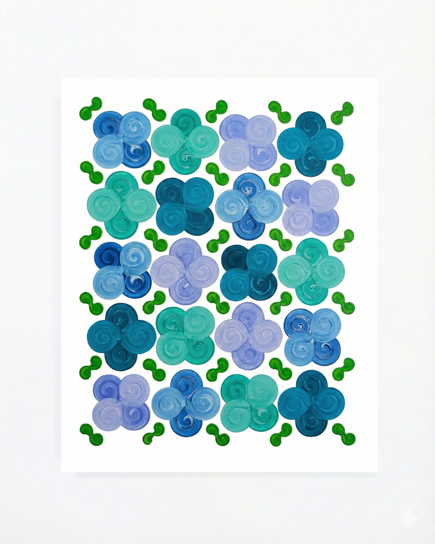 Design #13 - Floral - Blue 1