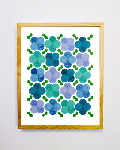 Design #13 - Floral - Blue 1