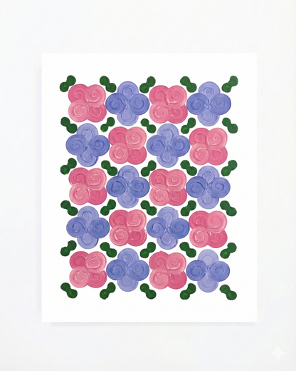 Design #13 - Floral - Pink Purple