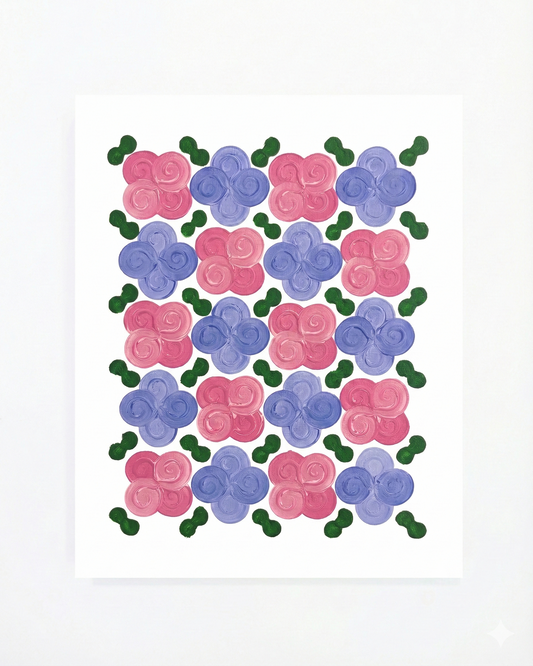 Design #13 - Floral - Pink Purple