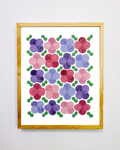 Design #13 - Floral - Red Purple