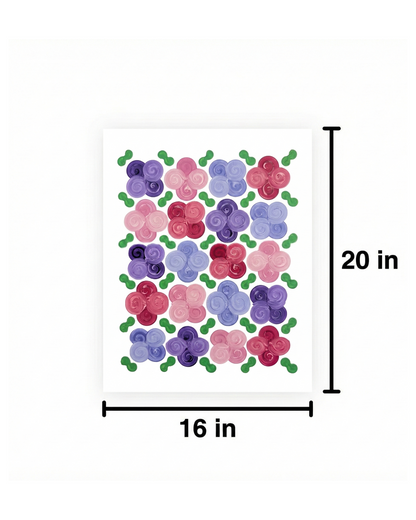 Design #13 - Floral - Red Purple