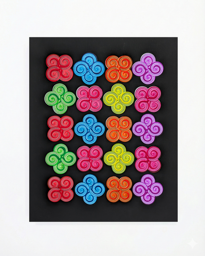 Design #13 - Floral - Fluorescent