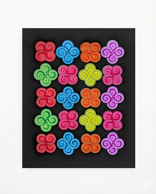 Design #13 - Floral - Fluorescent