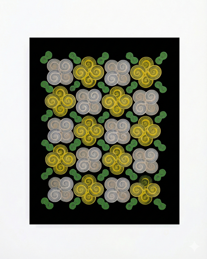 Design #13 - Floral - Yellow White