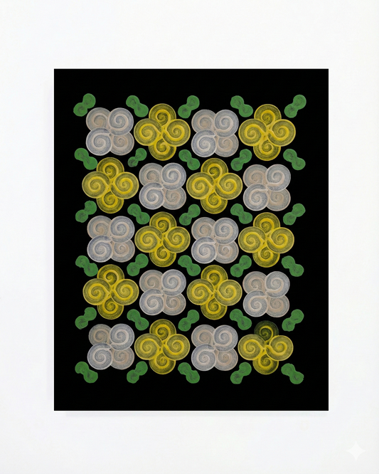 Design #13 - Floral - Yellow White