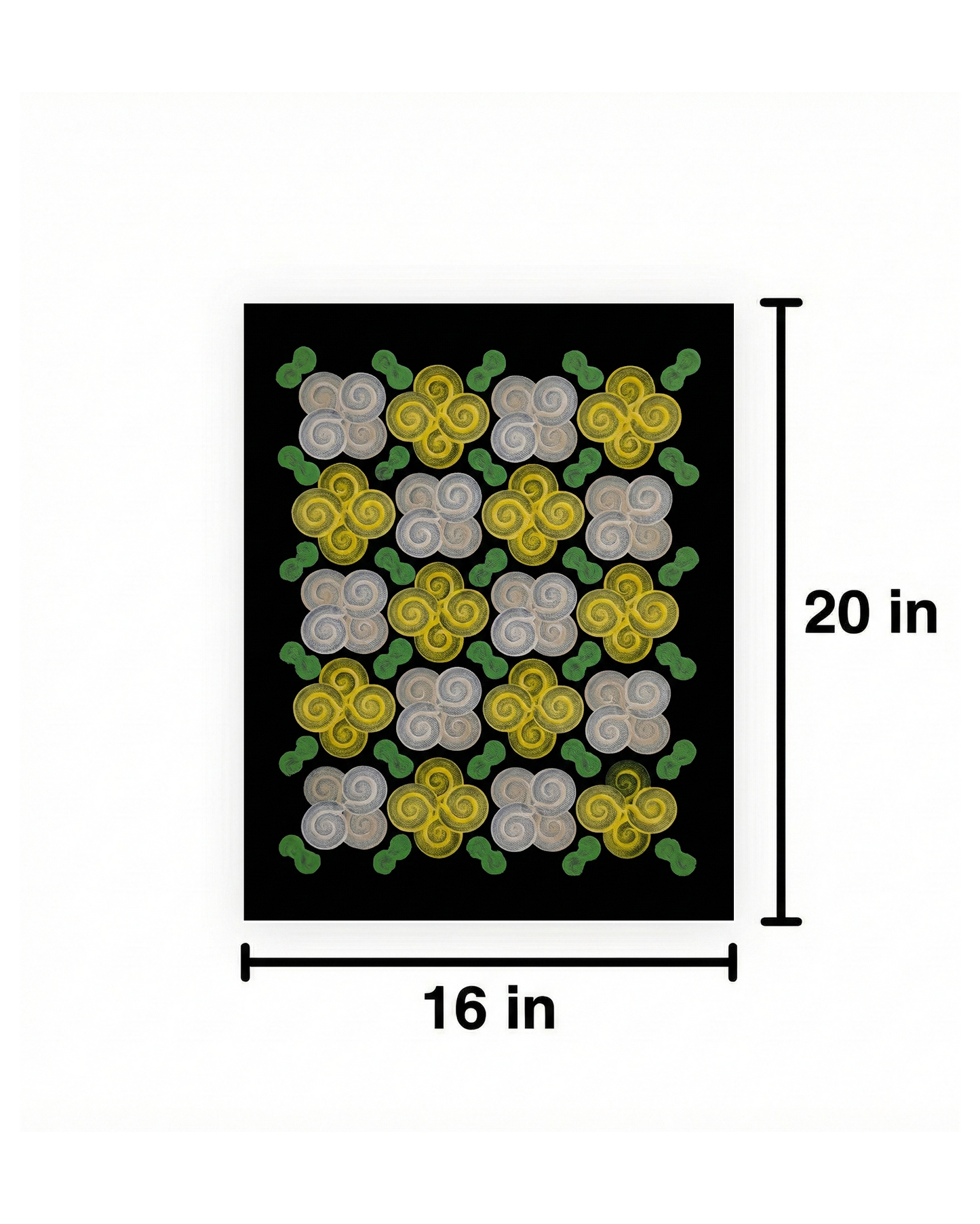 Design #13 - Floral - Yellow White