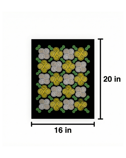 Design #13 - Floral - Yellow White