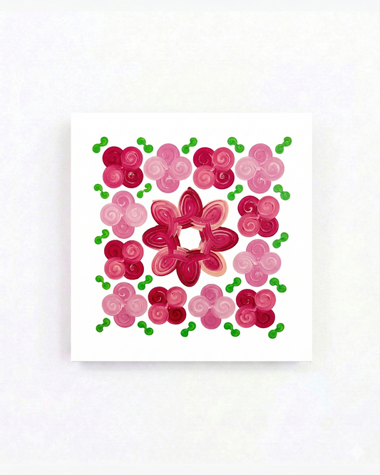 Design #14 - Floral - Red Pink