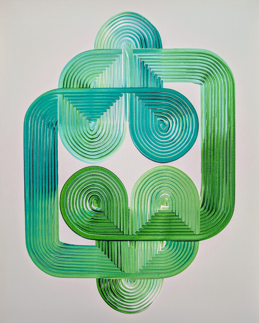 Design #9 - Blue Green White